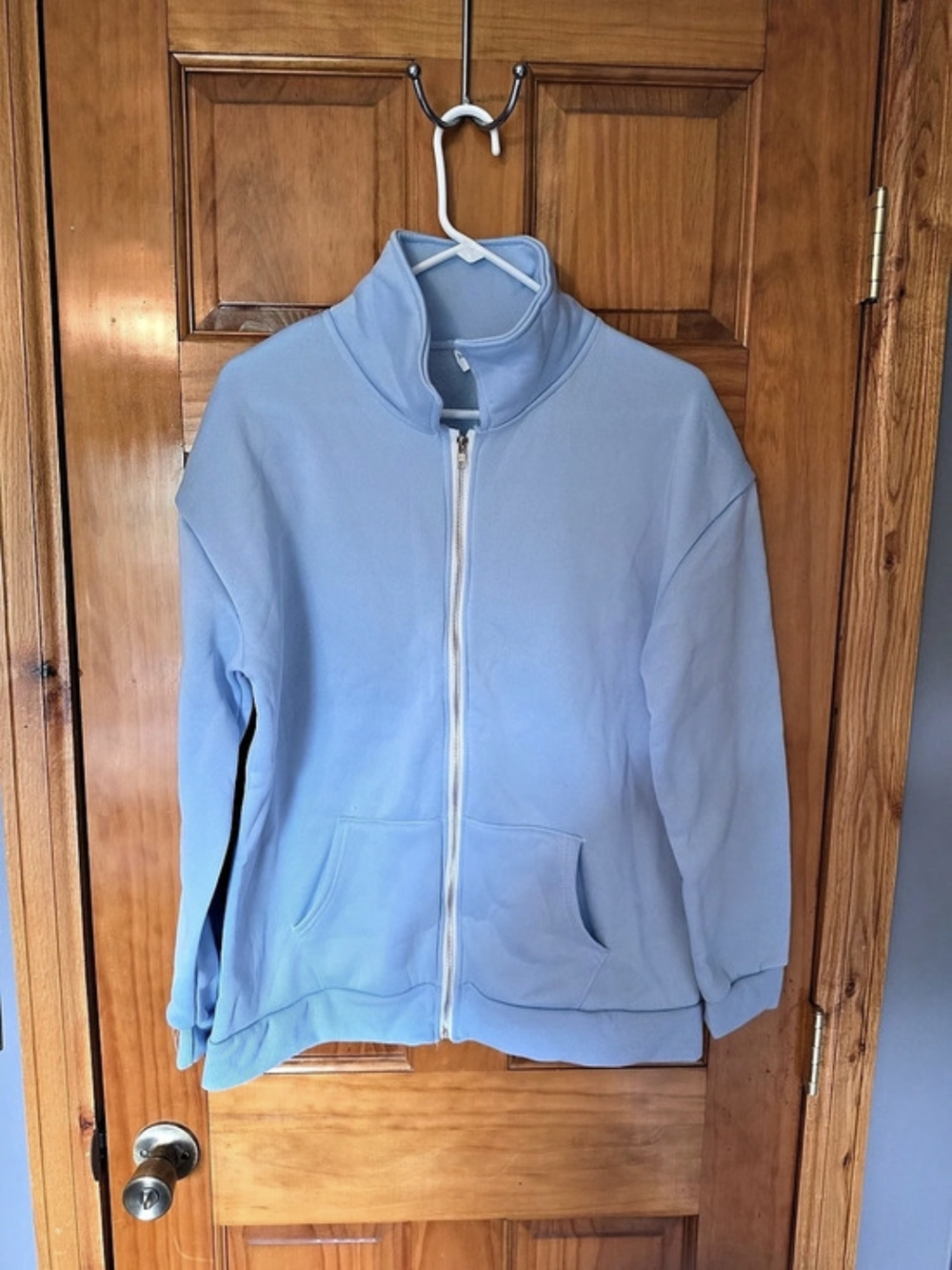 Blue Full-Zip Jacket Size Medium Like New